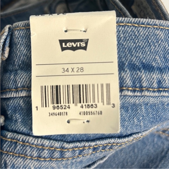 Levi’s 34 x 28 Jeans Wedgie Straight Ankle button fly Christina Light Wash NWT - Picture 12 of 14